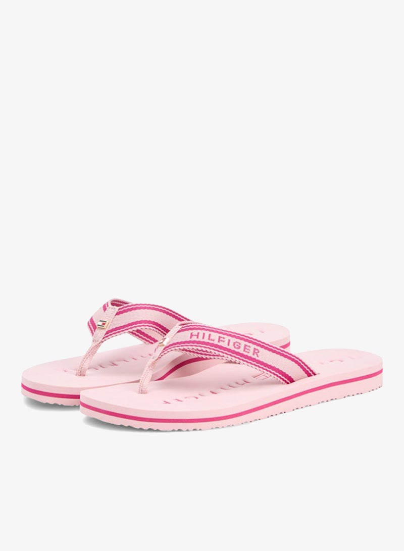 TOMMY HILFIGER Webbing Strap Signature Flip-Flops - Image 3